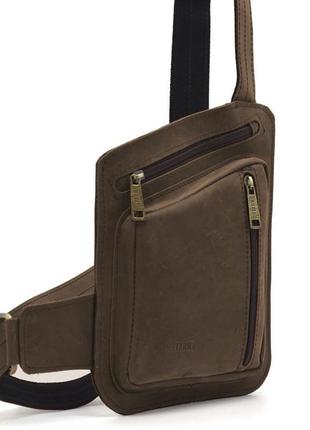 Стильная современная кожаная нагрудная сумка, сумка-слинг из лошадиной кожи tarwa rc-235-3md3 фото
