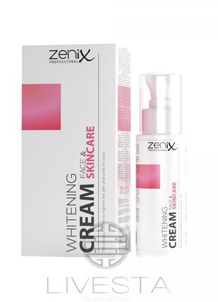 Відбілюючий крем для обличчя та тіла zenix, 75 ml