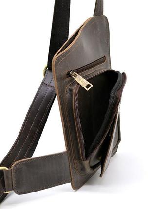 Модный и стильный кожаный рюкзак слинг на одно плечо, кобура tarwa rcv-232-3md2 фото