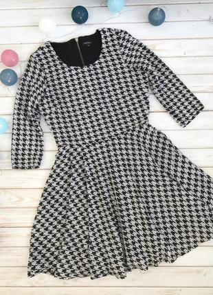 Шикарное платье в гусиную лапку river island5 фото