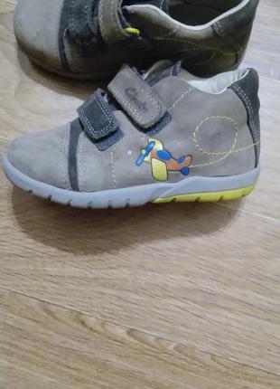 Черевики демісезонні нубук + шкіра.