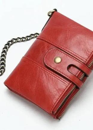 Trw гаманець універсальний bexhill bx8599 червоний із ланцюжком10 фото