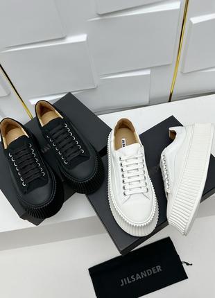 Кеды на платформе jil sander