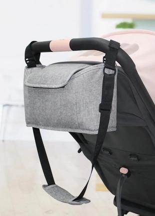 Сумка-органайзер для дитячого візка. сумка для коляски дитячий 30x12x17 см4 фото