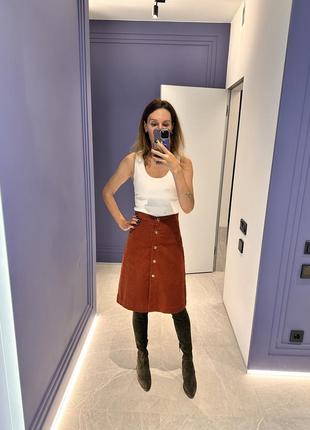 Юбка massimo dutti вельвет