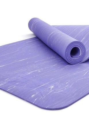 Килимок для йоги reebok camo yoga mat фіолетовий уні 173 х 61 х 0,5 см