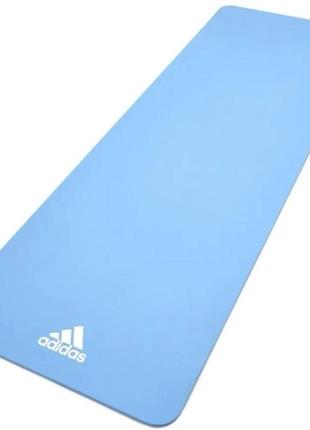 Килимок для йоги adidas yoga mat блакитний уні 176 х 61 х 0,8 см