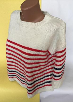 Стильный свитер полоска2 фото