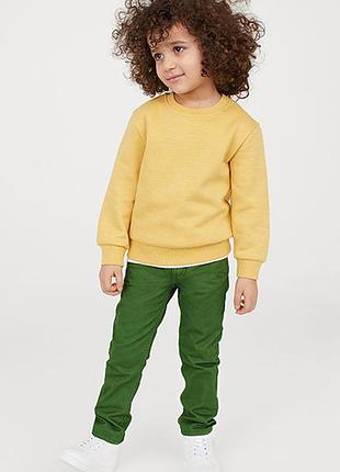 Оригинальные хлопковые брюки-чиносы от бренда h&m разм. 128(7-8лет)