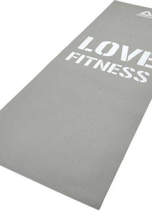 Килимок для фітнесу reebok fitness mat сірий уні 173 х 61 х 0,4 см