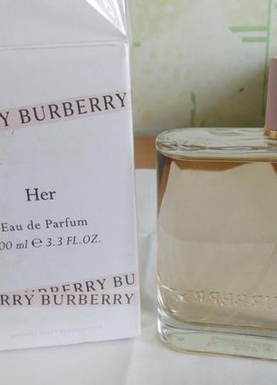 Burberry her,парфюм.вода, 100 мл. парфюмированная вода