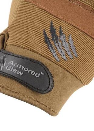 Тактические рукавицы armored claw shield flex tan size xs4 фото