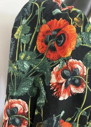 Блуза с маками от h&amp;m p. s/m