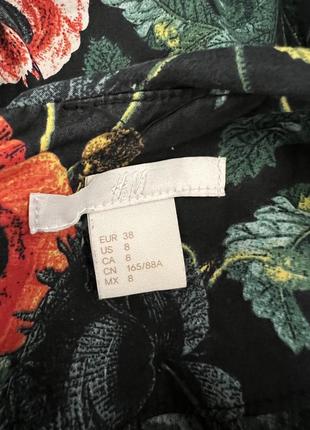 Блуза с маками от h&amp;m p. s/m