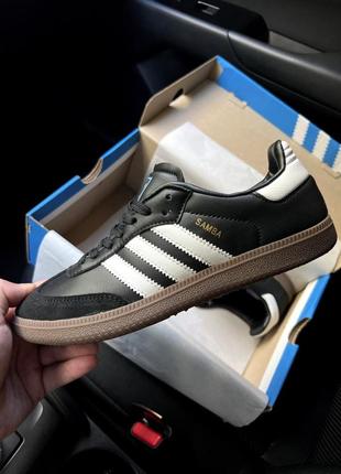 👟 кроссовки мужские adidas samba адидас самба классик кожа