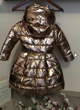 Невероятно стильная и модная зимняя куртка для девочки, пуховик для девочки,10 фото