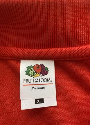 Стильна футболка поло fruit of the loom premium2 фото