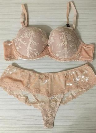 Комплект білизни victoria’s secret бюстгальтер 34b (75b), трусики s. білизна вікторія сікрет