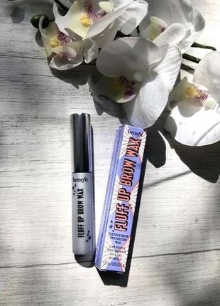 Прозрачный кремовый воск для бровей benefit fluff up brow wax