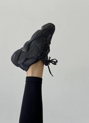 Adidas yeezy 500 utility black8 фото