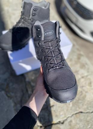 Ботинки термо кожаные оригинал hi-tec raven mid wtpr