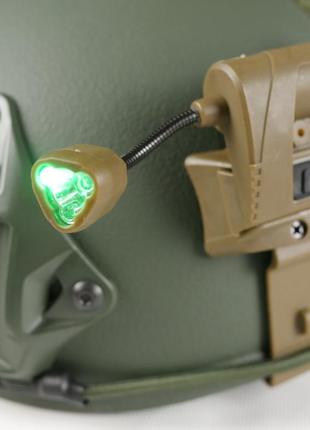 Тактичний ліхтарик на шолом з кріпленням mpls charge cr123a8 фото
