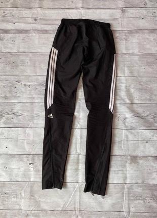 Спортивные штаны брюки брюки adidas с полосками на молнии зауженные по фигуре полоска лампы джоггеры2 фото