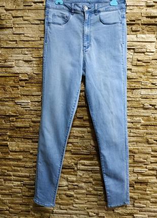 Стрейчевые джинсы с высокой посадкой2 фото
