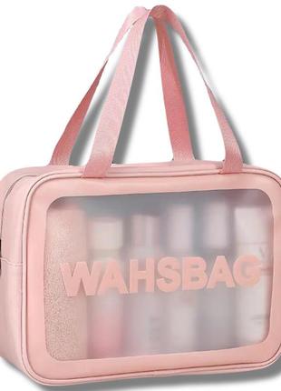 Большая водонепроницаемая прозрачная косметичка из пвх сумка для путешествия дорожная сумка для макияжа организатор косметики водонепроницаемый1 фото