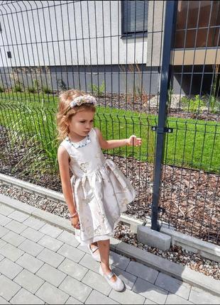 Гобеленовое детское платье h&amp;m.2 фото