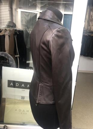 Куртка adamo,кожаная косуха с коротких3 фото