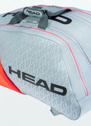 Сумка для тенниса head radical 12r monstercombi серая1 фото