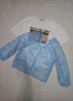 Прозрачная блуза с органзы блуза с рукавами органза1 фото