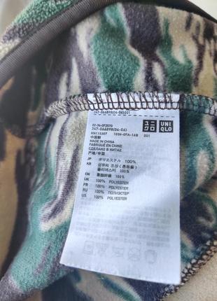 Флисовая кофта uniqlo japan micro fleece jacket camo6 фото