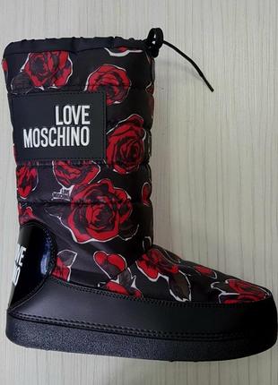 Love moschino луноходы moon boots мунбуты термосапоги зимние сапоги 36 37 38 39 40 41