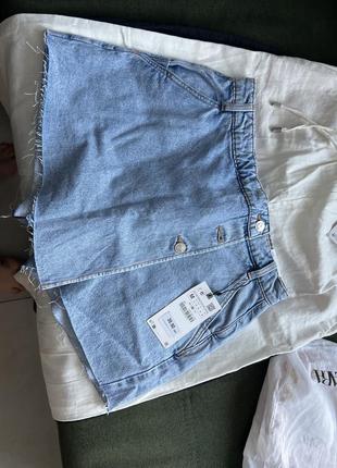 Шорты джинсовые zara