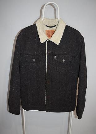 Джинсовка куртка levis с мехом