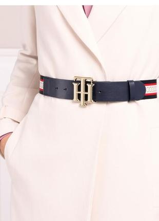 Крутезний шкіряний виразний ремінь tommy hilfiger