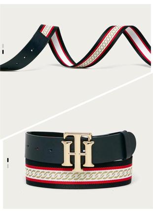 Крутезный кожаный выразительный ремень tommy hilfiger3 фото