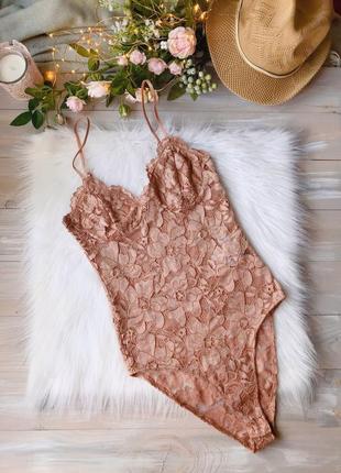 Нюдовый топ боди zara