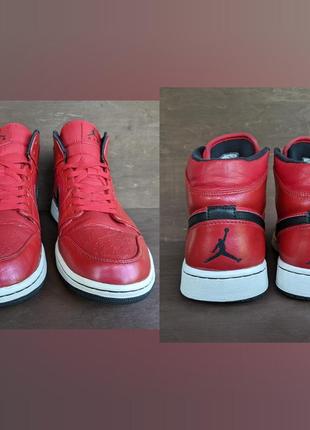 Кросівки кеди nike air jordan 1 mid gym red dunk blazer5 фото