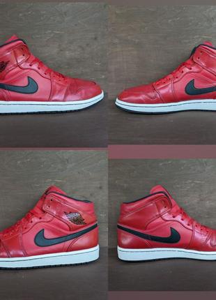 Кросівки кеди nike air jordan 1 mid gym red dunk blazer2 фото