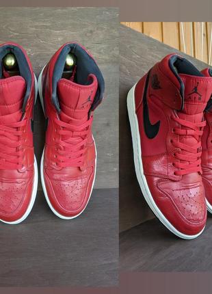 Кросівки кеди nike air jordan 1 mid gym red dunk blazer6 фото