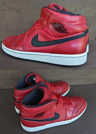 Кросівки кеди nike air jordan 1 mid gym red dunk blazer4 фото