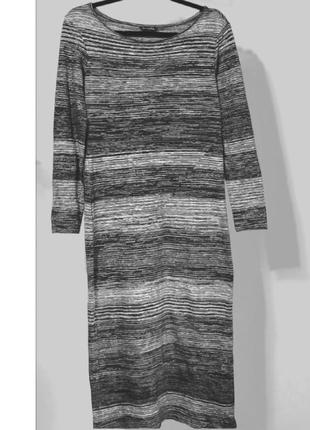 Платье вязаное,миди, оригинал2 фото