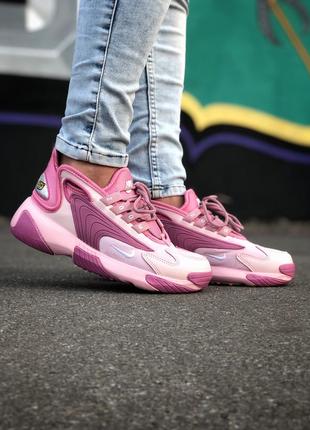 Шикарные стильные женские кроссовки nike zoom 2k pink violet