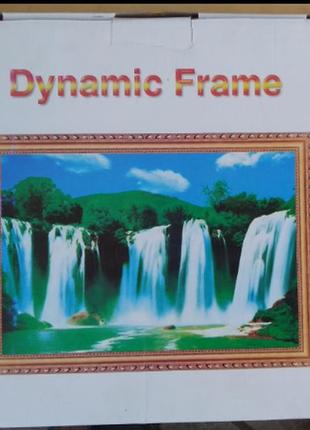 Картина з підсвіткою водоспад музична , розмір 40x30 см.4 фото