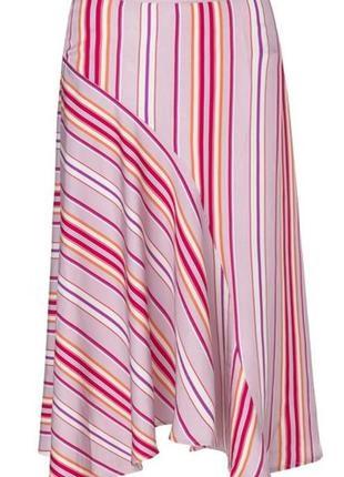 Элегантная вискозная юбка в полосатый принт датского бренда day birger mikkelsen
