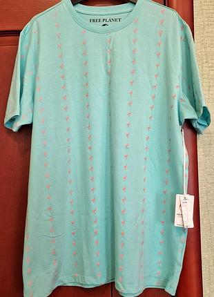 Футболка с фламинго free planet