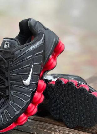 Nike shox tl black/red4 фото